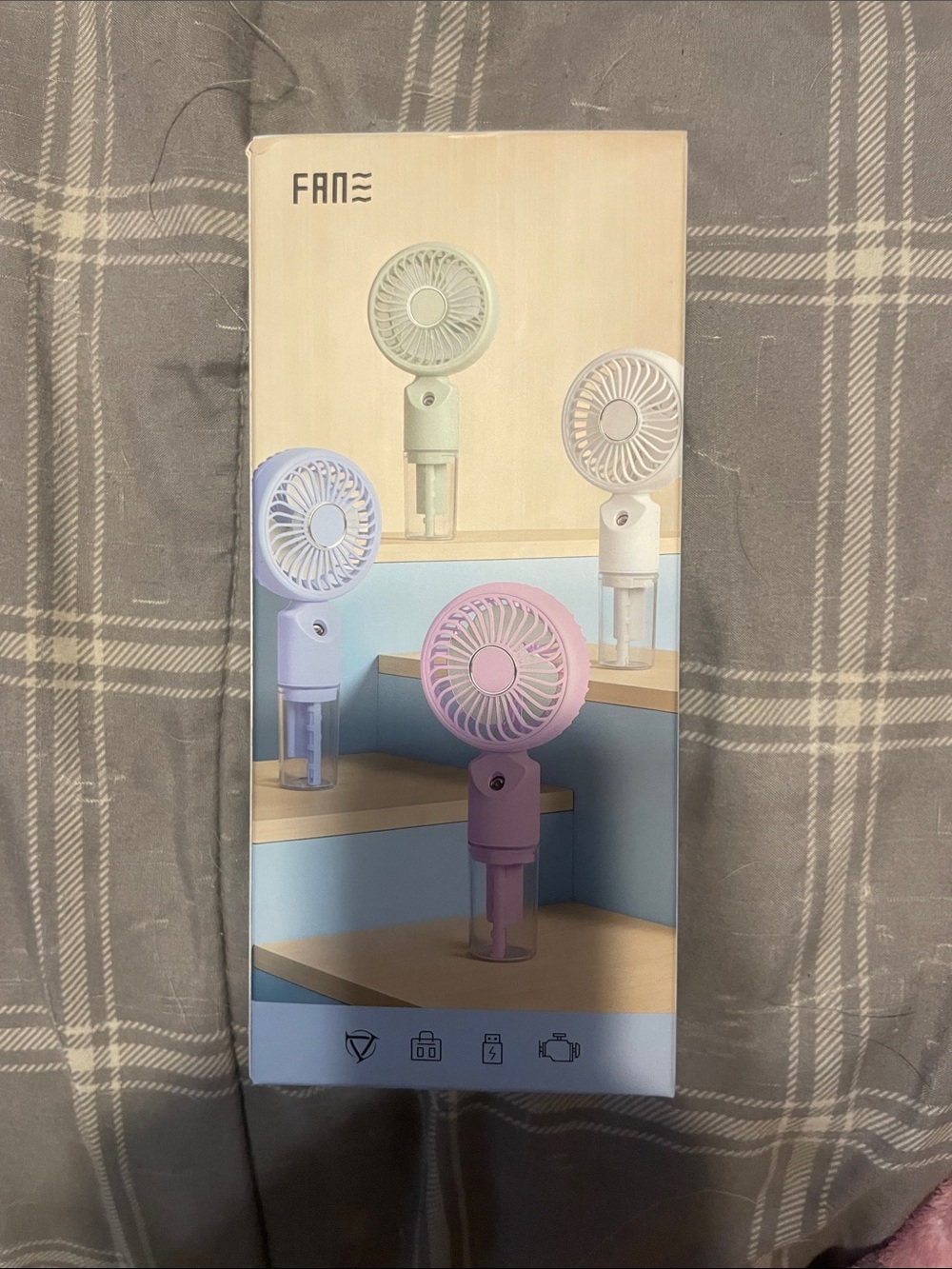 Rechargeable Handheld Mist Fan - Pink by